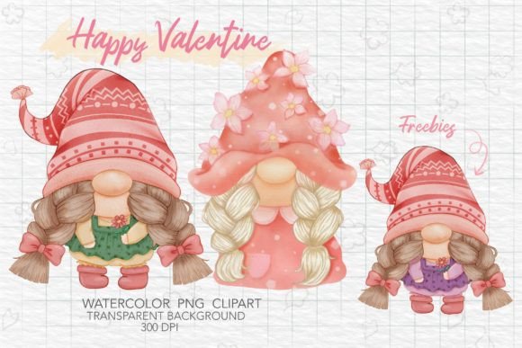 Charming Watercolor Gnomes: A Design Asset for Whimsical Projects