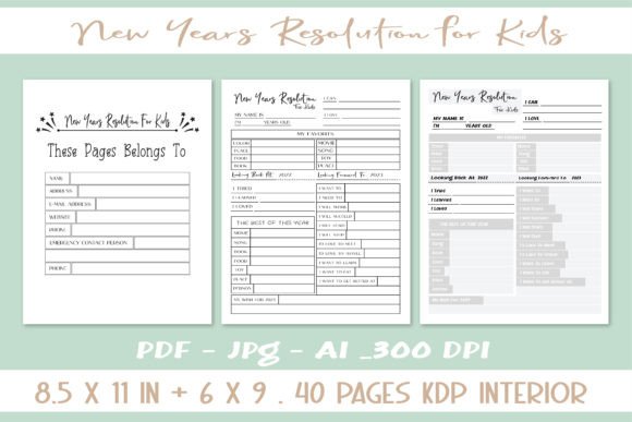 New Years Resolution for Kids: A Playful Typeface for Fresh Starts