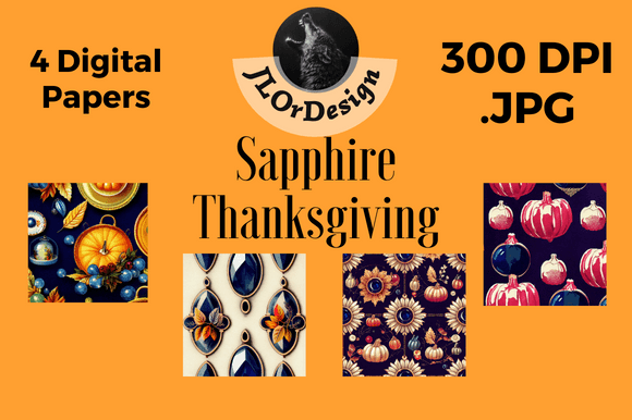 Sapphire Retro Thanksgiving Backgrounds: A Designer’s Take